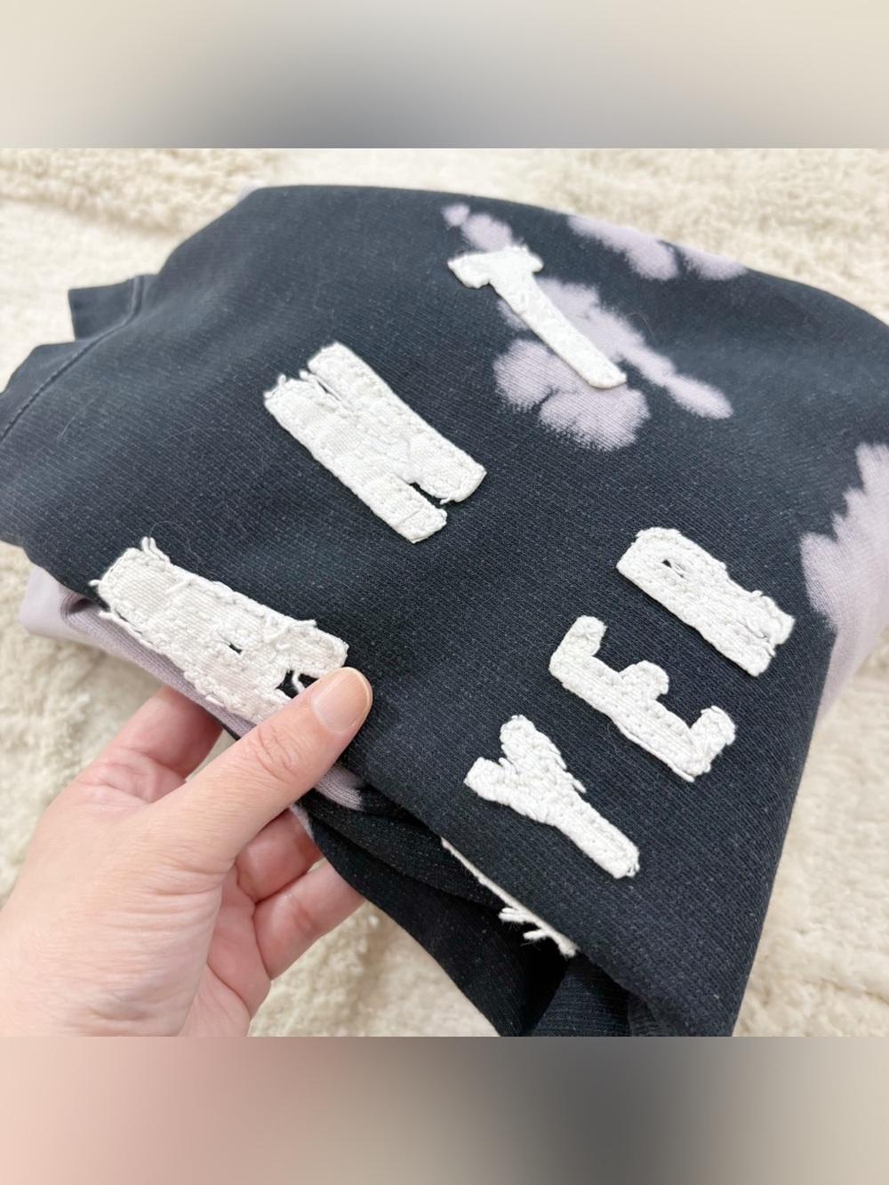 Beet x Beet Vegan Apparel Plant Slayer Sweatshirt Crewneck XS Oversized Tie Dye - Picture 7 of 9